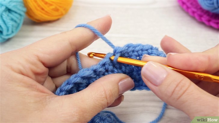 How to single crochet (sc) — Insert the hook